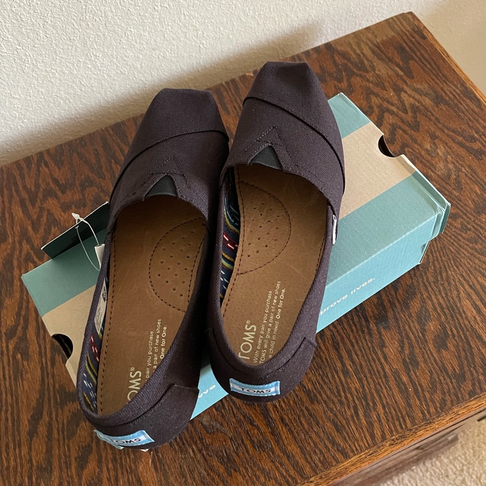 Women’s TOMS Alpargata Heritage Black Canvas Shoes